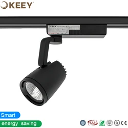 2020 keey hot sale 10w black 3-wire led track light special design omni-directional adjustable track led light DG314
