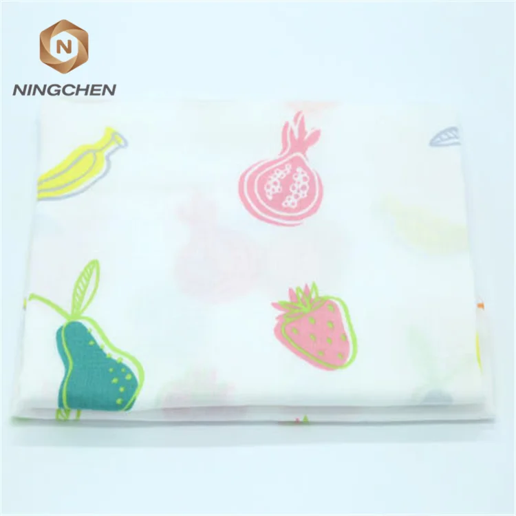 
cotton gauze Exported good quality white color double gauze fabric Organic Cotton Gauze Muslin Printed Patterned Muslin Baby Whi 