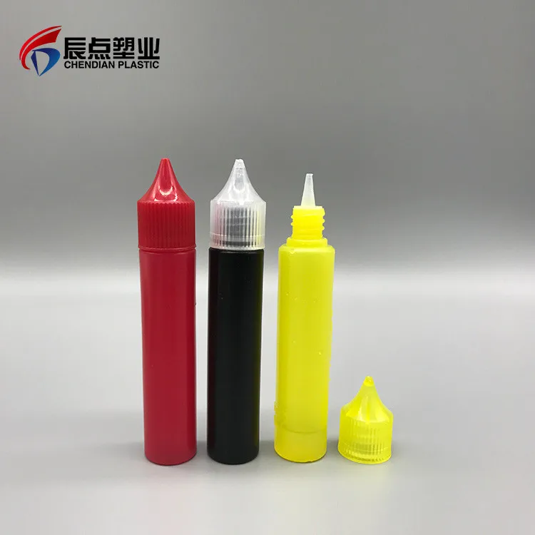 Оптовая продажа низкая цена высокое качество 30 мл E-жидкая пластика косметический pe капельницы