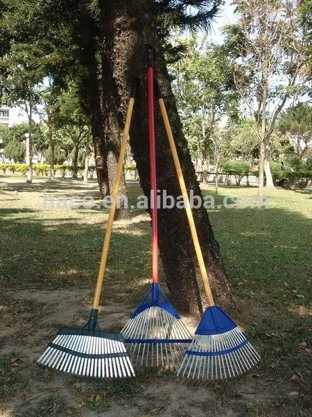 
22 tine high quality metal garden leaf rake garden leaf rake grabber 
