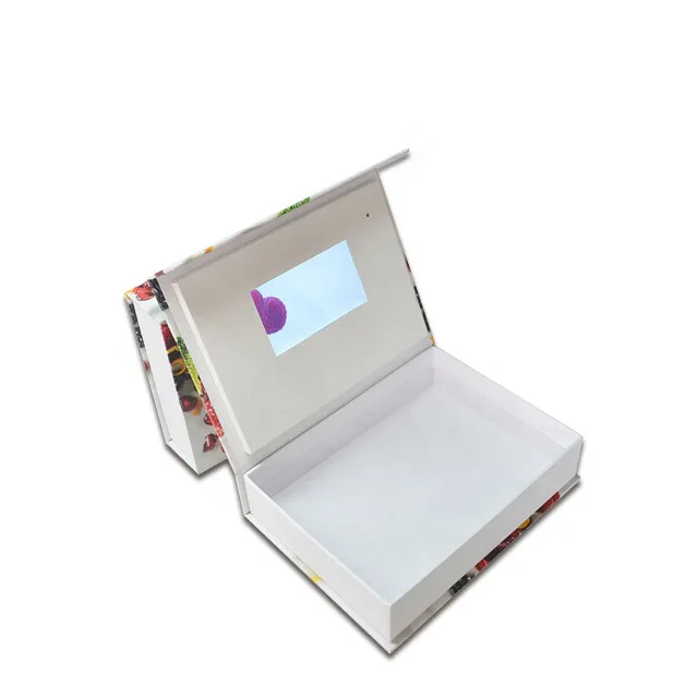 Factory hot sale 7 inch video box Lcd Card with usb wedding invitation