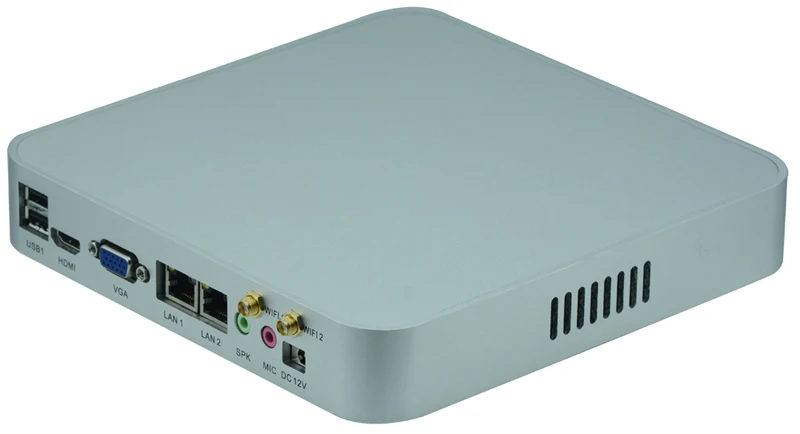 Intel HD graphics настольных HTPC случае мини-компьютер с 2 lan/VGA/аудио на передней панели