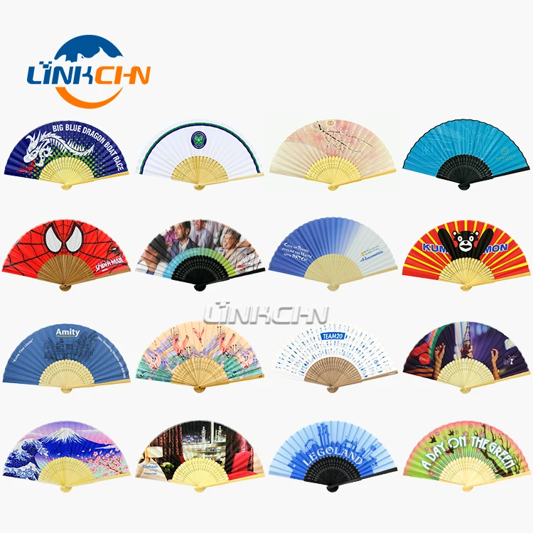 wholesale custom logo hand held fan for gifts