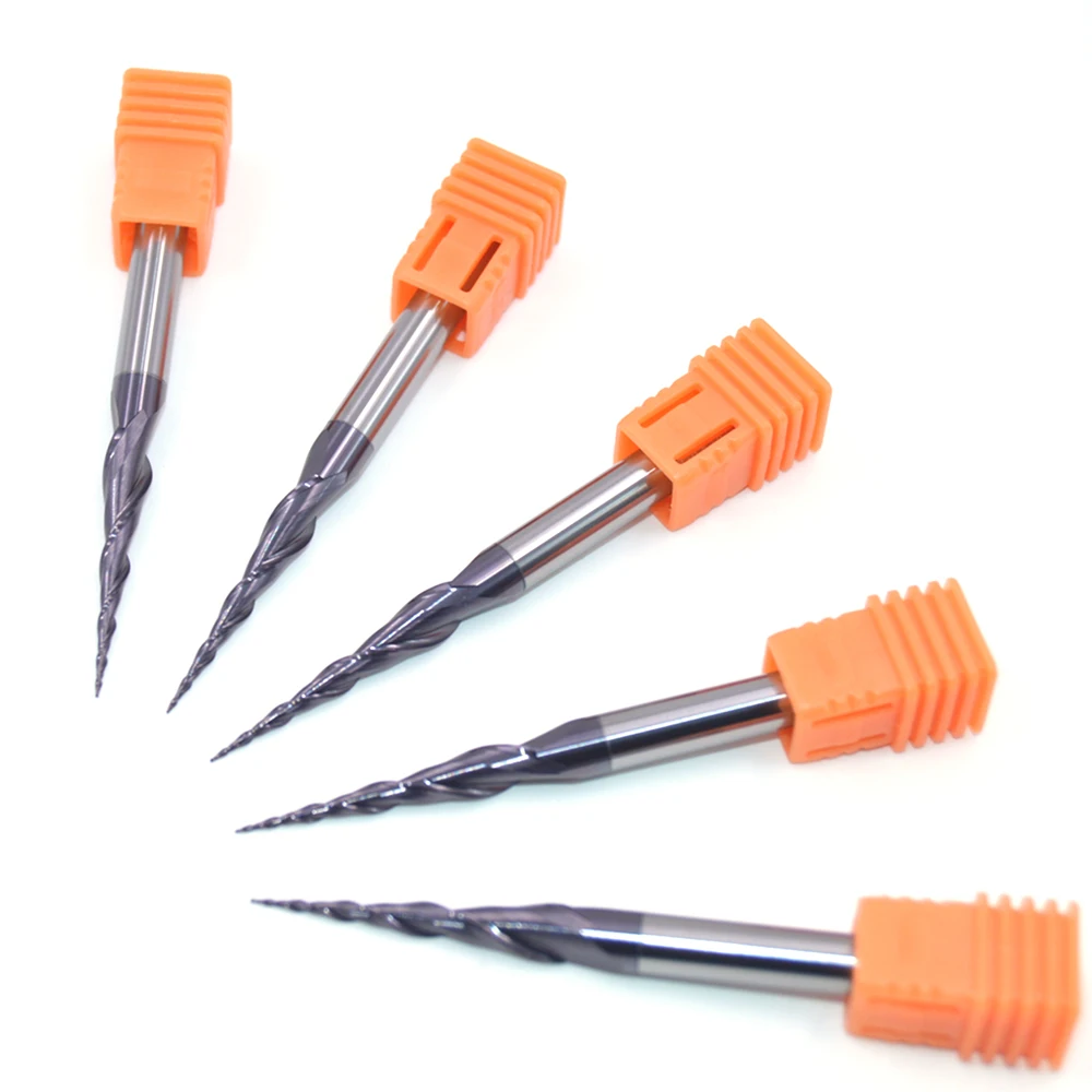 JACA-Tapered Carbide Ball Milling Cutter Sets/CNC Conical Ball Milling Cutter For Wood