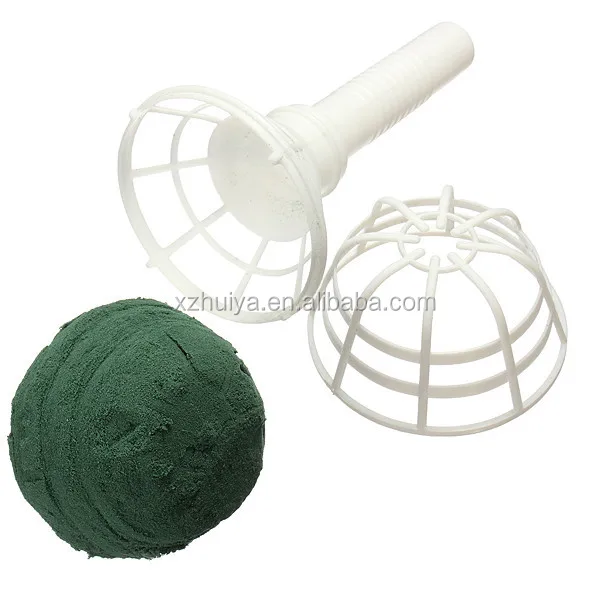 Fresh Flowers Bouquet Holder Handle Bridal Floral Foam Wedding Flower Decorations Holder For Bride