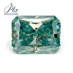 Holycome 3*5mm blue VVS1 Top Quality radiant Cut Loose Moissanite Gemstone Factory For Fine Jewelry Wholesale Price