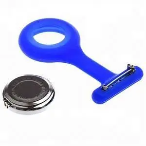 Silicone Mini Watch Doctor Nurse Clip Medical Quartz Brooch Pocket Portable Watches