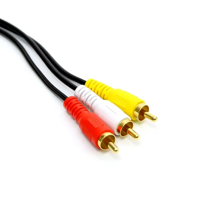 
Custom CD DVD Receiver Stereo cord AV cable male 3 RCA extension audio video cable 