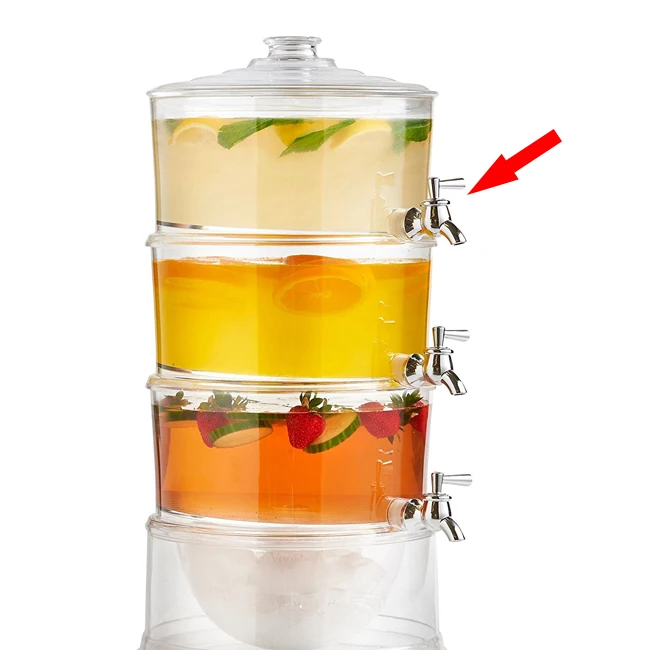 
Clear Jar Beverage Dispenser Spigot 