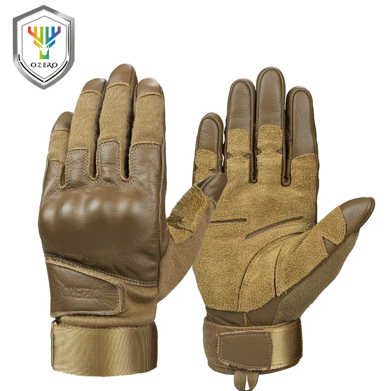 
Military Issue Army Leather Combat Fighting Hunting Gloves Tactical 