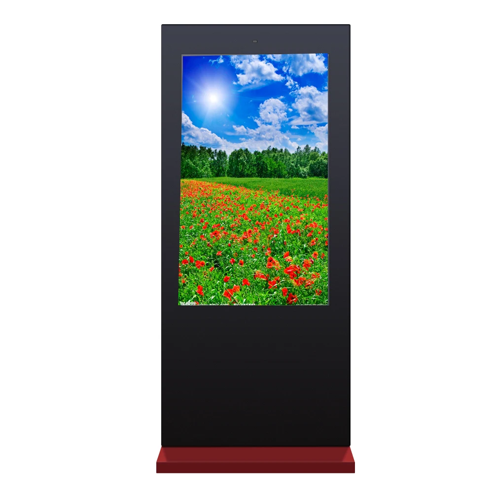 
outdoor totem 55 inch floor standing touch screen kiosk lcd advertising display digital signage android waterproof monitor 