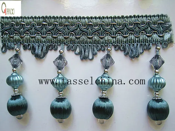 Fashion Decorative Ball Tassel Fringe For Curtain, Pillow