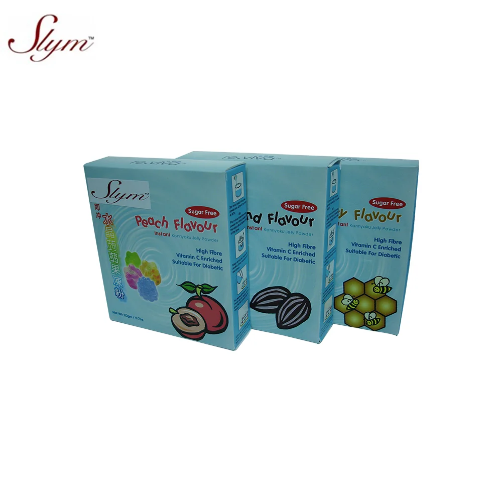 
Hot Sale Slym Sugar Free Orange Vitamin C Konnyaku Jelly Powder 