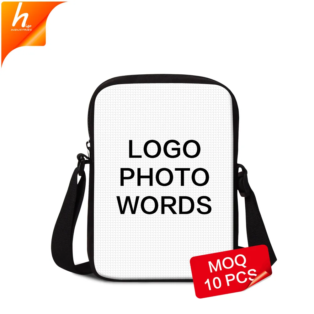 Manufacturer OEM Wholesale Custom Violin printed Polyester Women Mini Shoulder Cheap Satchel Messenger bag Cross Body Bag