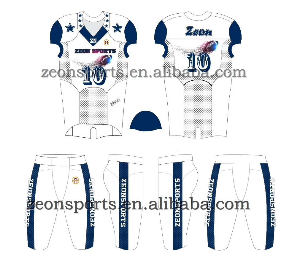 high quality custom wholesale sublimated youth American football jersey set