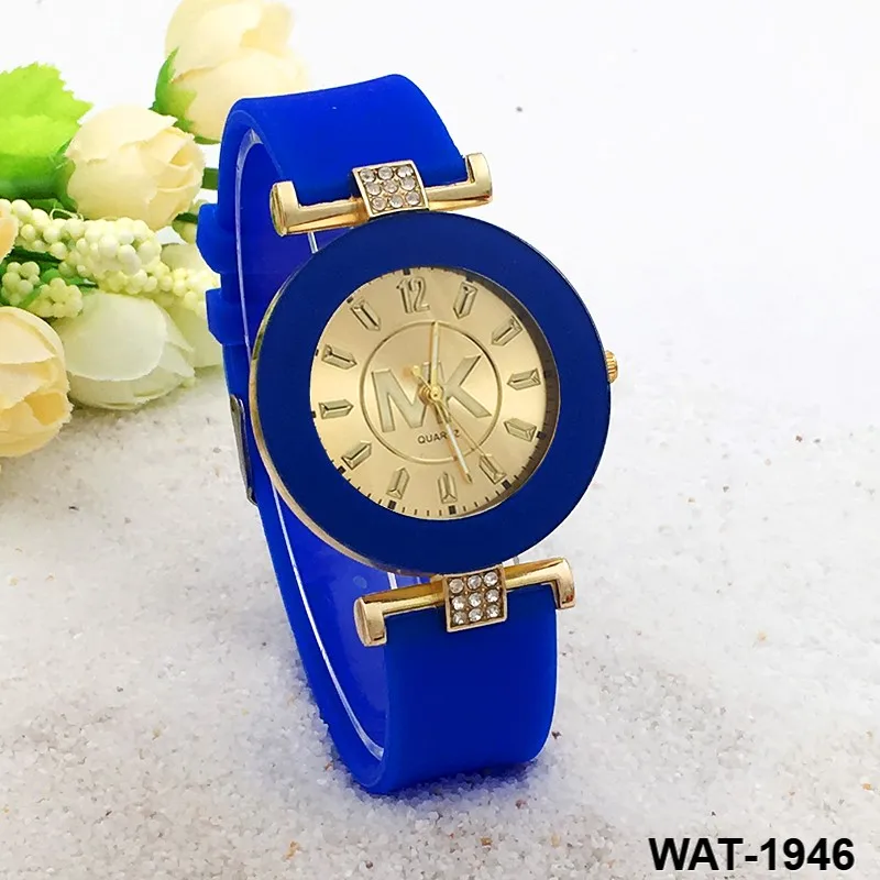 Geneva watches printing flower quartz silicone watch fashion