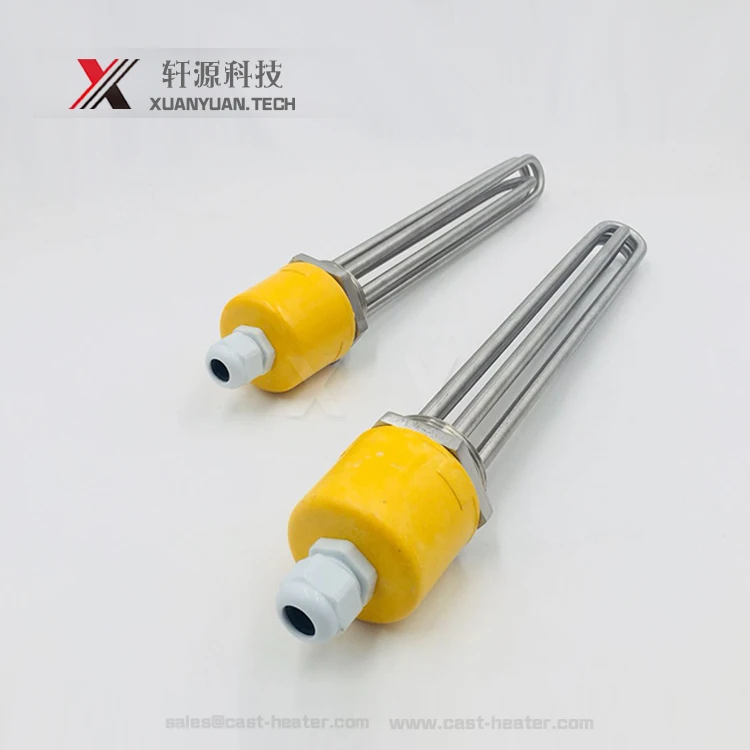 Flange tubular oil heater/electric flange heating