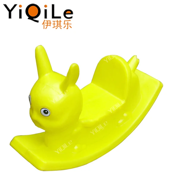 Colorful fish design plastic toddler rocking toys