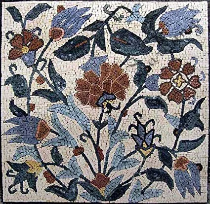 Stone water jet pattern tiles wall murals art marble mosaic