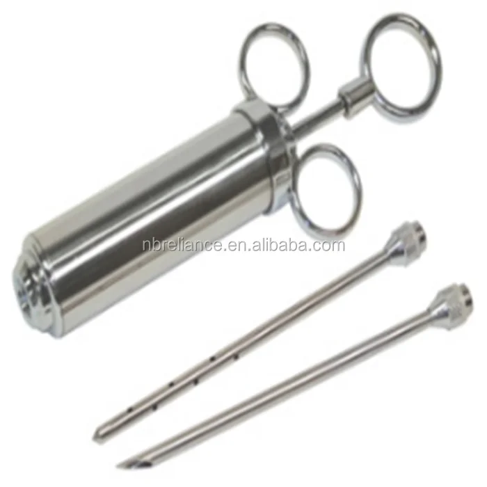 Stainless steel marinade injector 2 oz