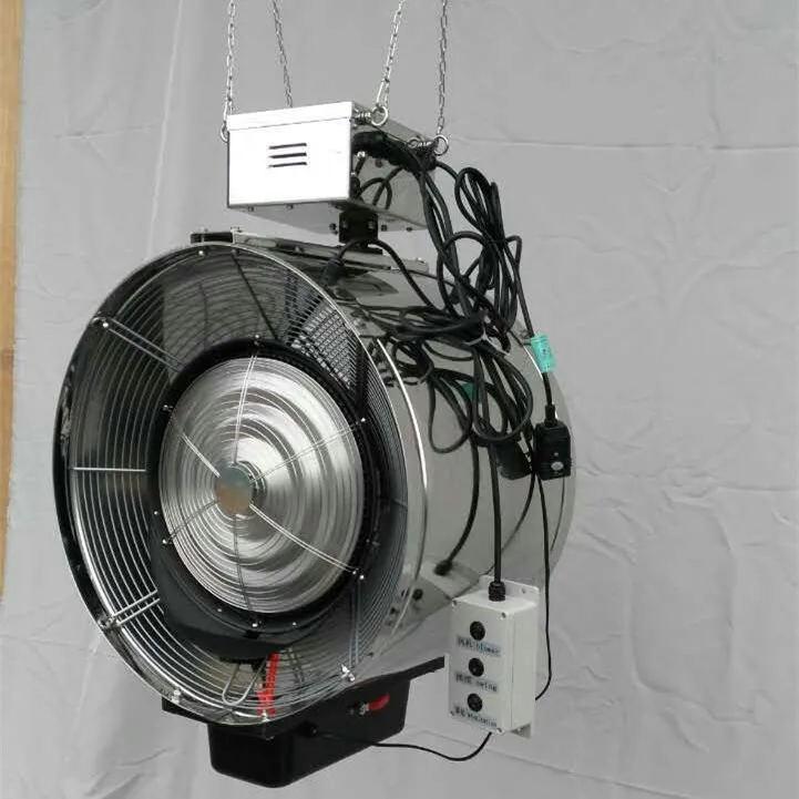 cheapest Hanging & swing direction air circulation ventilation exhaust fan for greenhouse