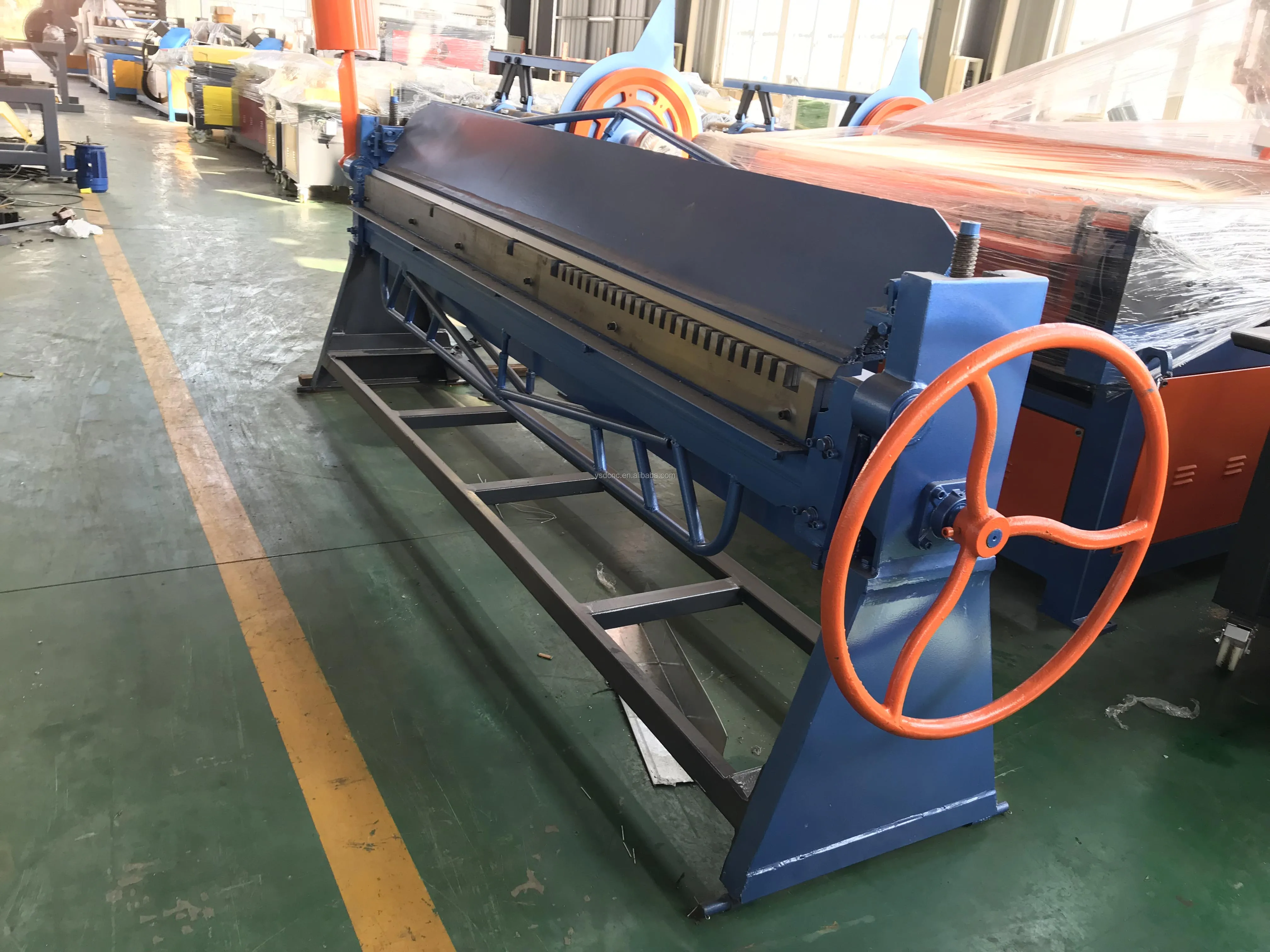 TDF-1.5*2500 HVAC aluminum tube CNC tdf flange folding machine for air pipe making Production