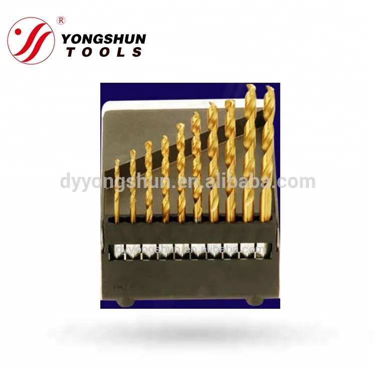 
HSS Hex Shank 10 pc hss twist drill bit set 