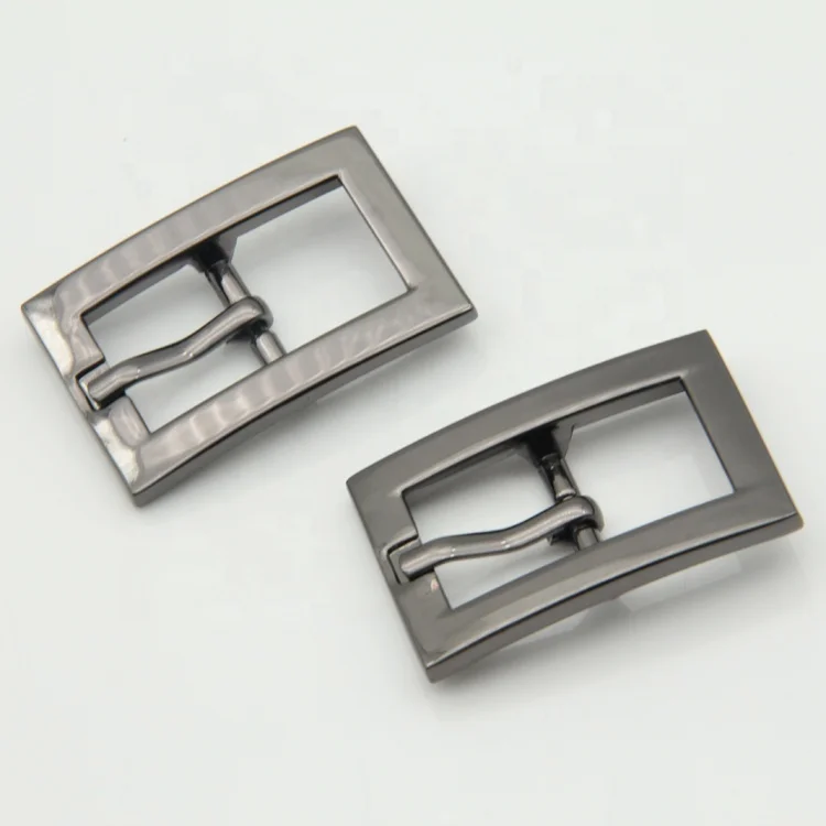Classical Style Rectangle Black Nickel Metal Pin Buckle For Women Handbag