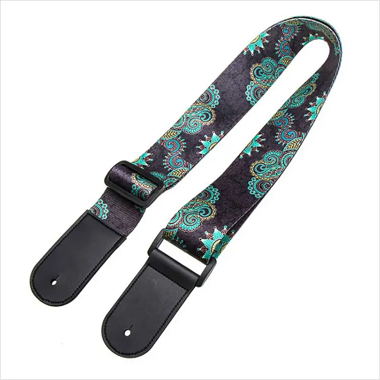 Manufacturer professional custom high quality fashion colorful personalized guitar strap belt