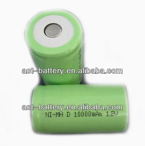
High Capacity Rechargeable NiMH D Battery 1.2V 10000mAh 