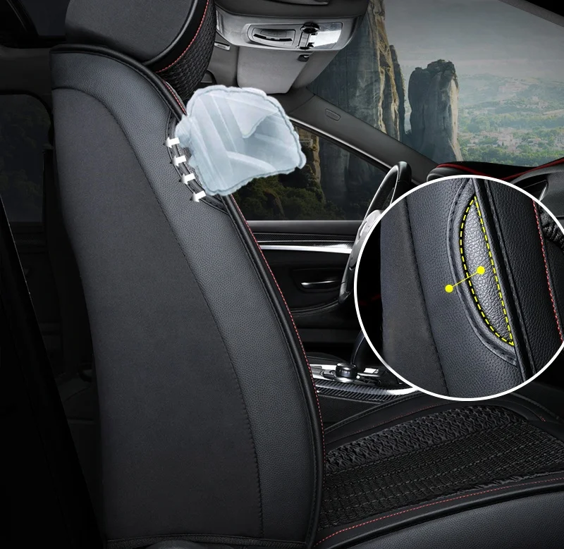  Китай оптовая продажа прочный кожаный чехол для автомобильного сиденья с объемным дизайном