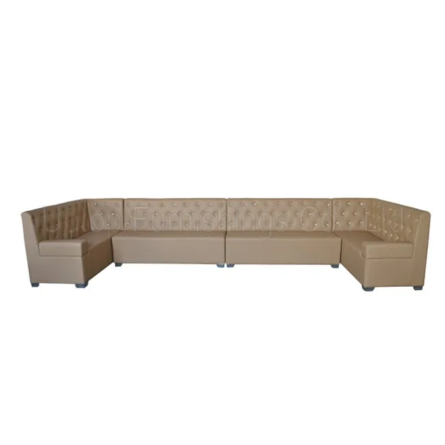 (SP-KS327) Коммерческих пользовательские кожаные секционные ресторан ктв диван