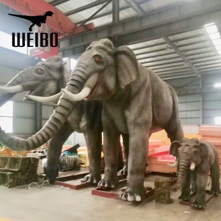 Life size elephant animatronic animal robot animal model