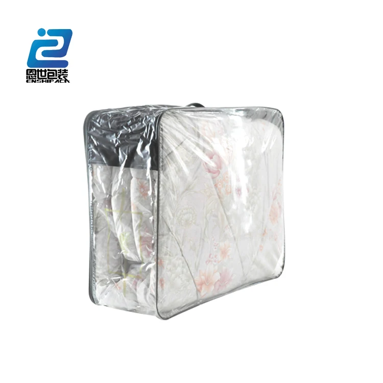 10 pcs Comforter Blanket Storage Bags Clear Vinyl Zipper CYLINDER DIA