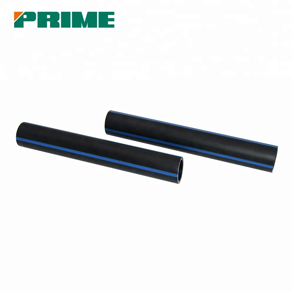
Plastic factory HDPE water pipe large diameter black pe pipe PE100 
