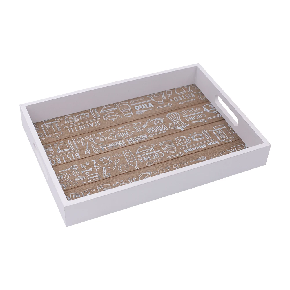 Best selling restaurant wooden breakfast coffee decoration tray