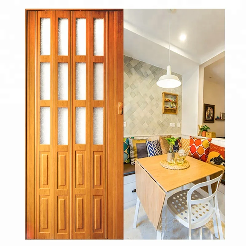 Hot-sale home product plastic folding door with handle and other accessories