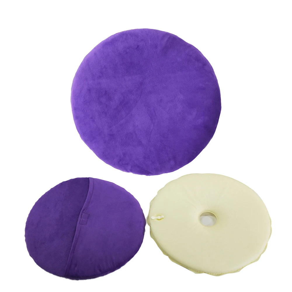 
outdoor camping travel office home foam filling child soft chair back pain air inflatable cushion 