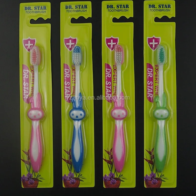 wholesale daily use travel office big handle soft family funny kids tooth brushes