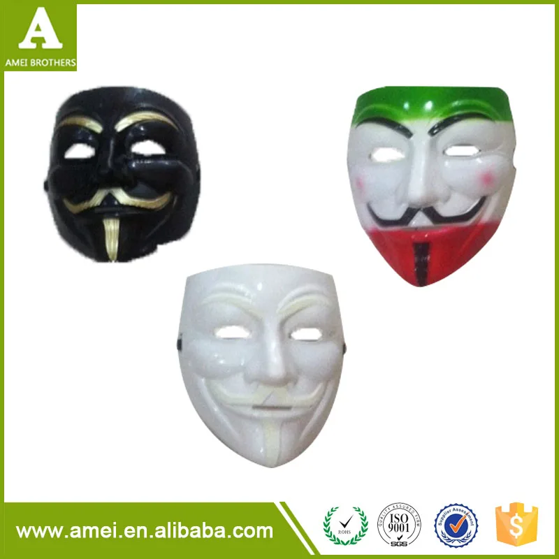 Vacuum Thermoforming Plastic Party Mask for Halloween Colorful Purge Party LED mask