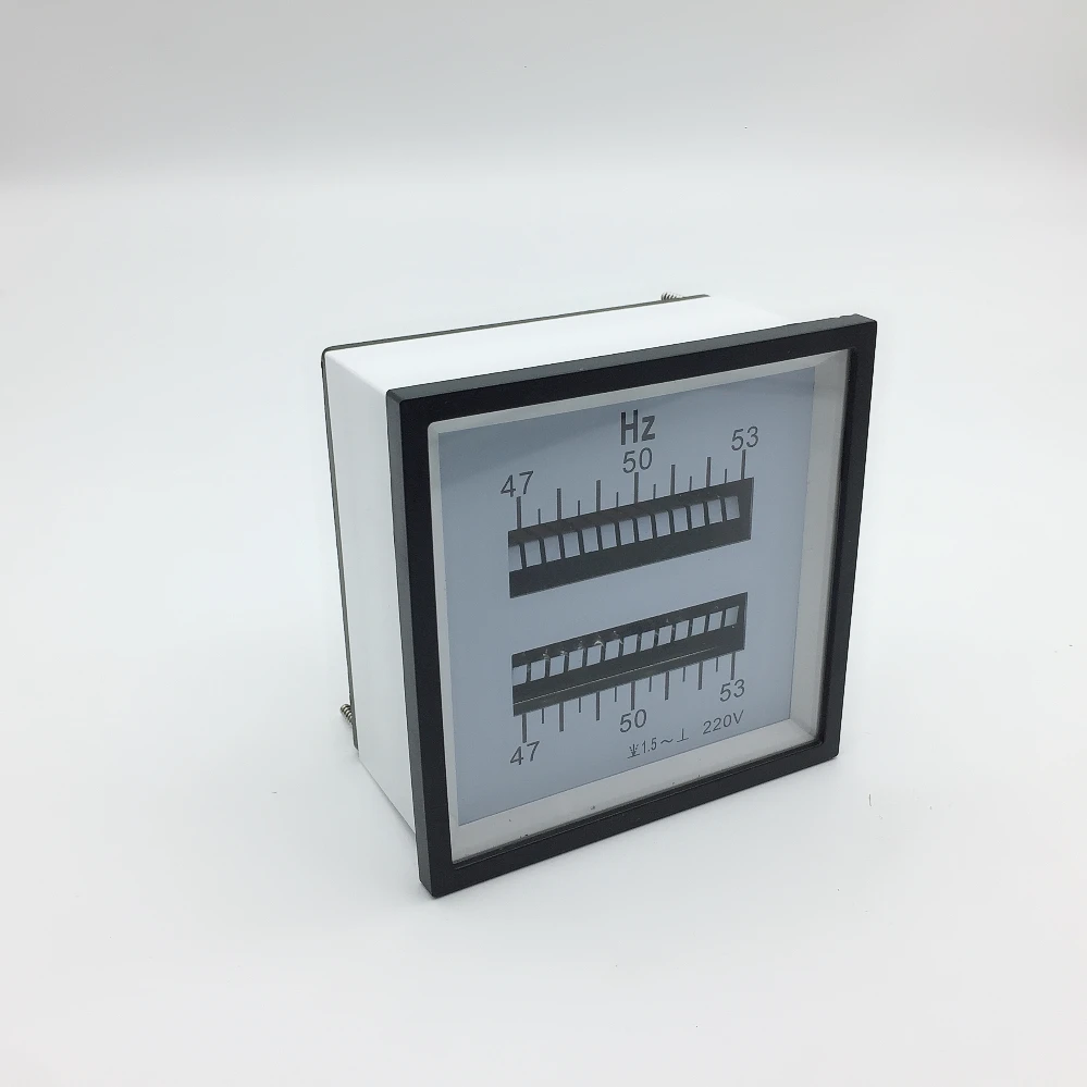 Double reeds frequency meter  moving iron analog meter long scale analog panel meter -everfar
