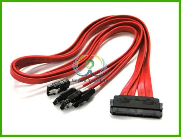 32 Pin SAS Raid карты SFF-8484 до 4 SATA 7 пин жестких дисков 1 м Кабель SAS