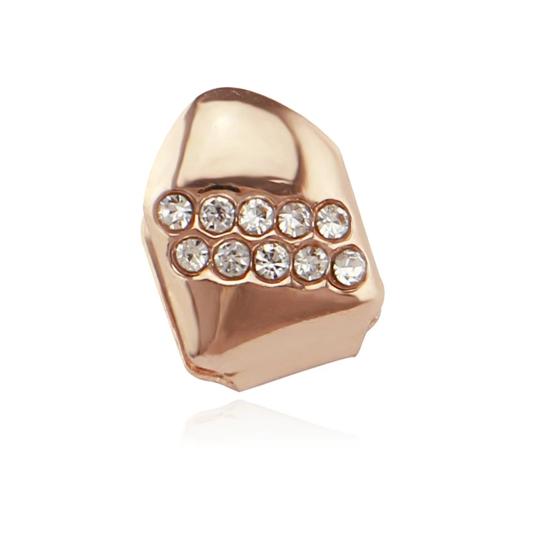 Fashion Grillz Factory Price Teeth Real Gold Color Top