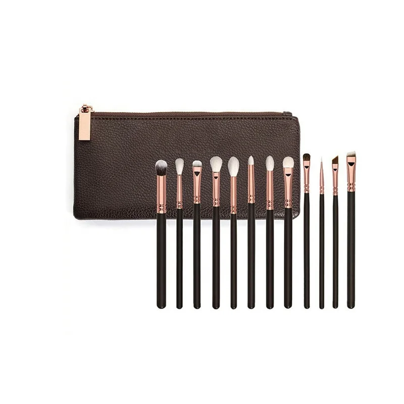 High Quality wholesale Professional custom synthetic hair private label cosmetic makeup brushes set case