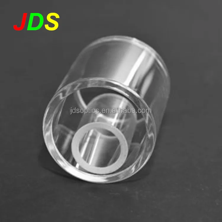 JDS clear quartz tube for semiconductor and solar , sapphire glass tube