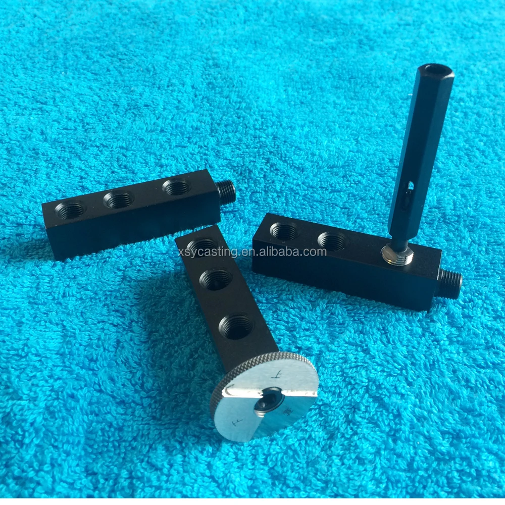 CNC Lathe Pneumatic Air Flow Aluminum Manifold Block Splitter