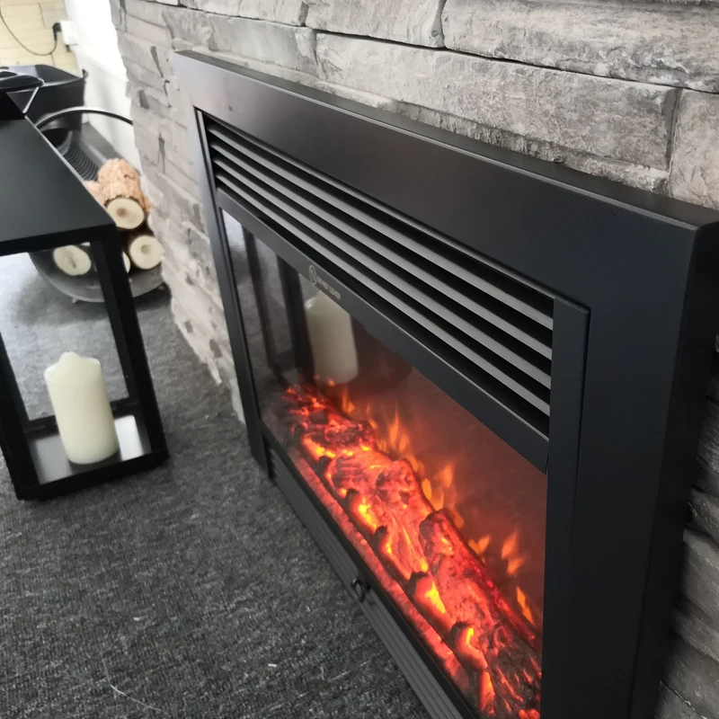 decor Wall Built in  modern decor flame remote control decorative electric fireplace furniture insert