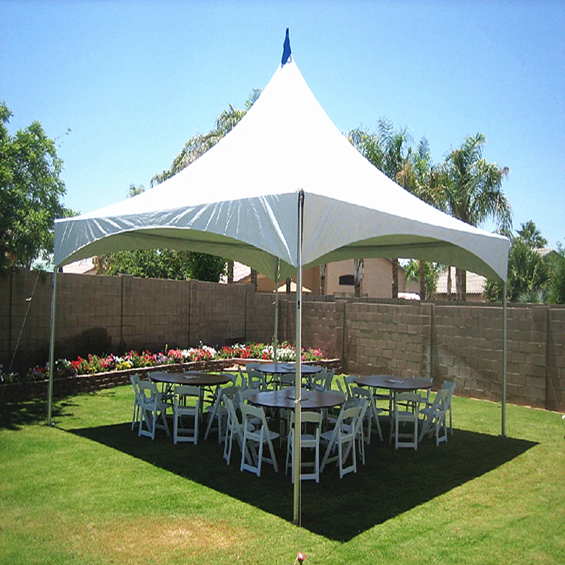 5Mx5M White Pagoda Tent with High Peak Roof