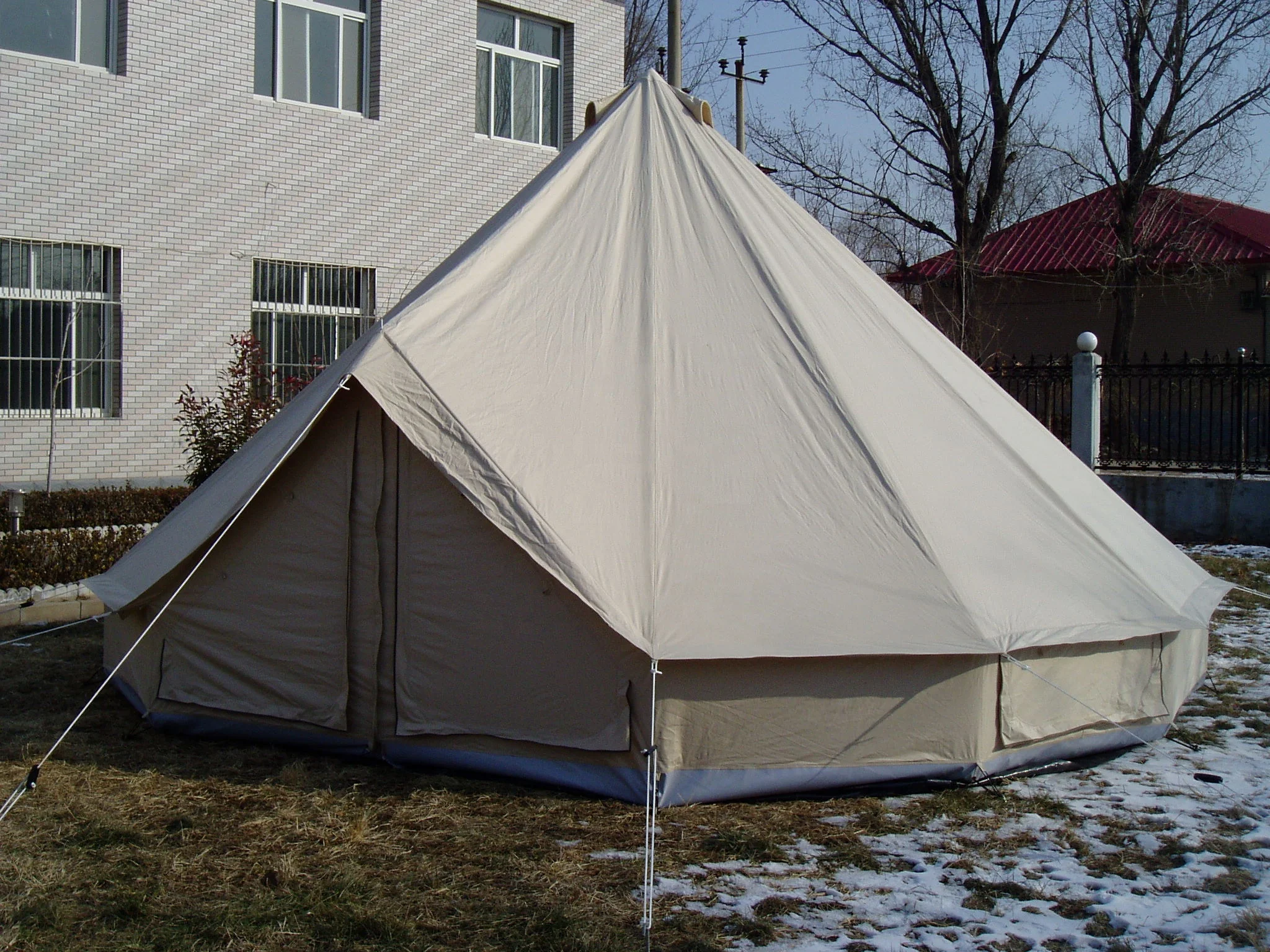 Family Bell Tent Mongolia Yurt Up To 10 Person A+Quality Waterproof Canvas Tent