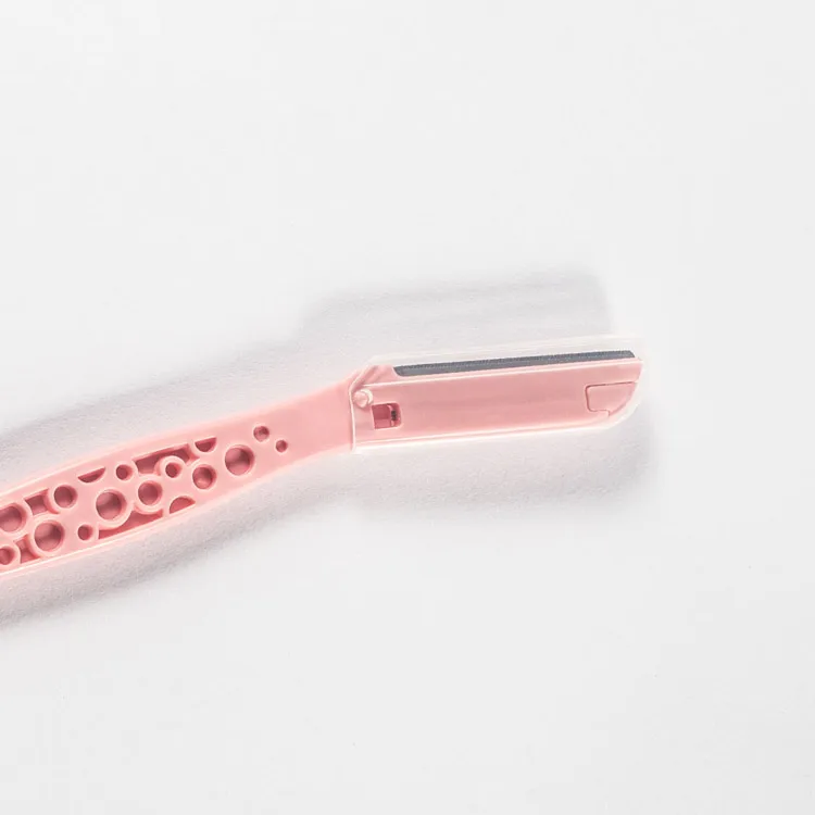 NATINA wholesale hot sale professional 2 pieces/pack stainless steel razor blade personal lady eyebrow trimmer